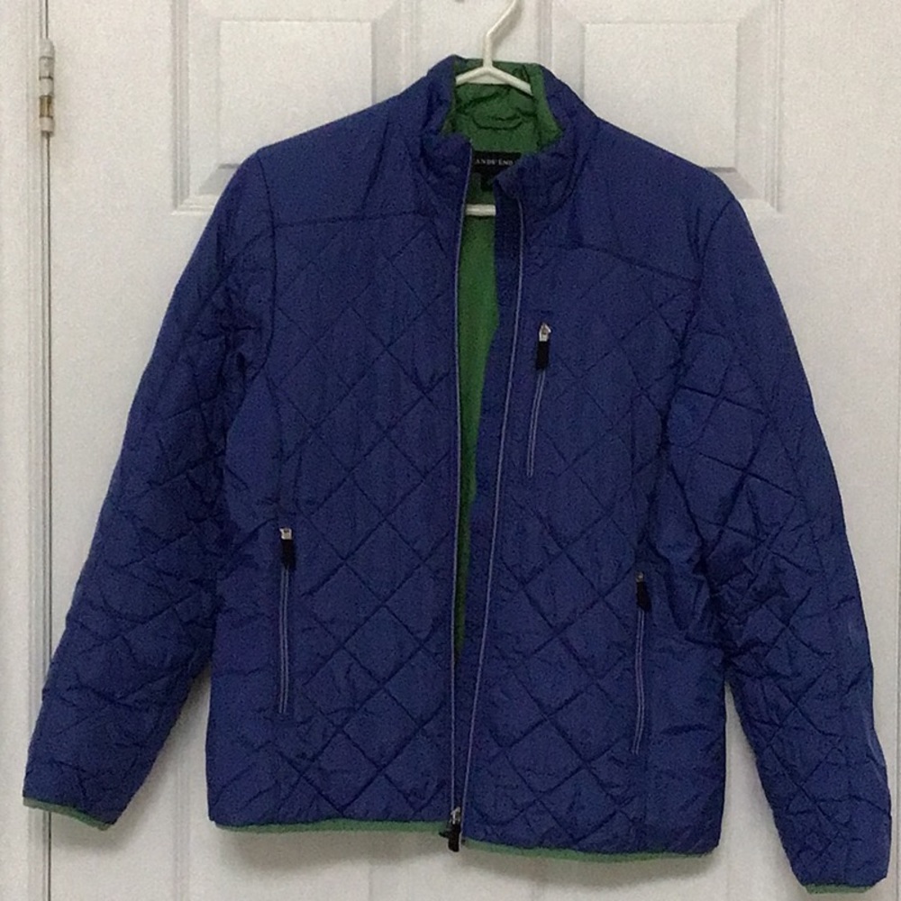 LANDS’ END WOMENS QUILTED PRIMALOFT JACKET size S 6-8